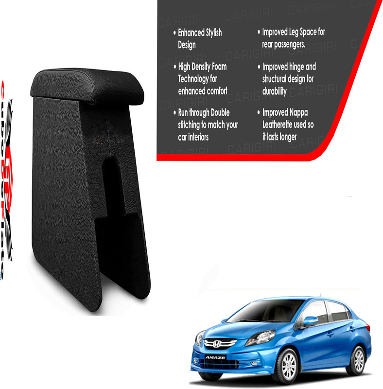 CuboDePlato CDP_ArmRest_blk_Amaze_Type-1 Car Armrest(Honda, Amaze S i-DTEC)