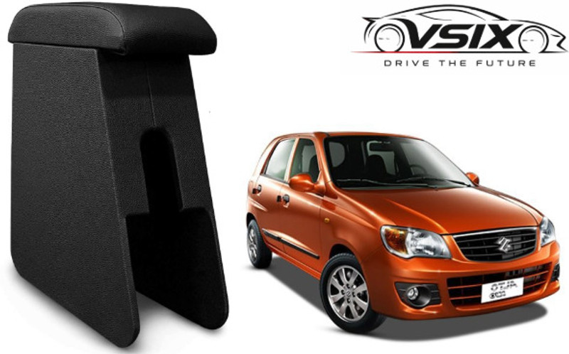 VSIX Car Arm Rest Wooden Armrest Black with Cushion & Storage Box for alto k 10 2014 Car Armrest(Maruti, Alto K10)