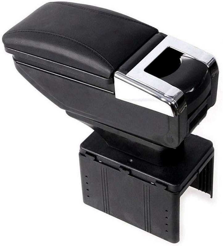 Oshotto PU Leather AR-01 Car Armrest Console Box For Fortuner 2009-2016 Black Car Armrest(Toyota, Fortuner)