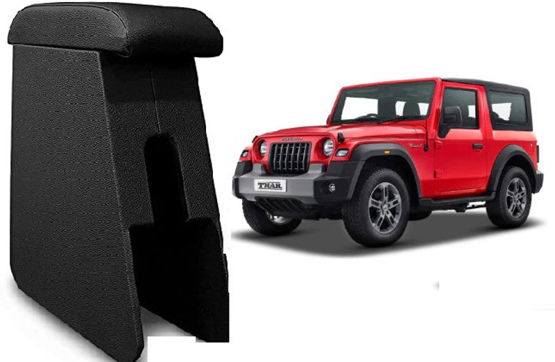 PSG Thar Wooden Custom Fit Black Color For All Models Car Armrest(MAHINDRA, Thar)