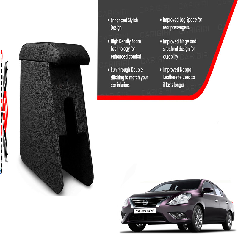 CuboDePlato CDP_ArmRest_blk_Sunny_New Car Armrest(Nissan, Sunny)