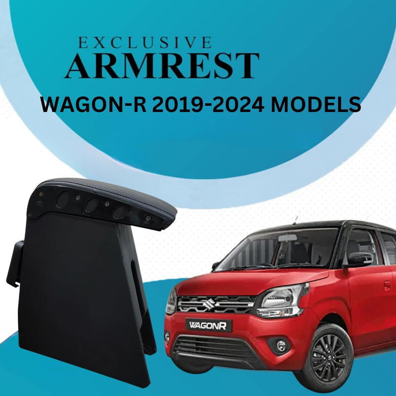 PABLA ENTERPRISES Wooden Car Center All black Armrest Console for Maruti Suzuki Wagon-R Car Armrest(Maruti, WagonR)