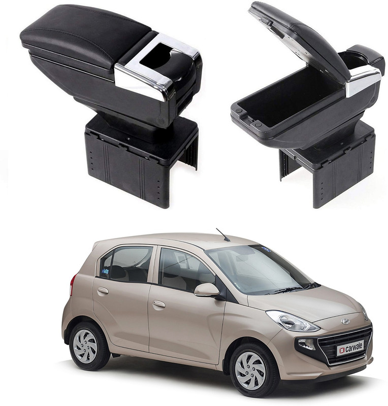 Oshotto PU Leather AR-01 Car Armrest Console Box For Santro 2018 -2022 Black Car Armrest(Hyundai, Santro)