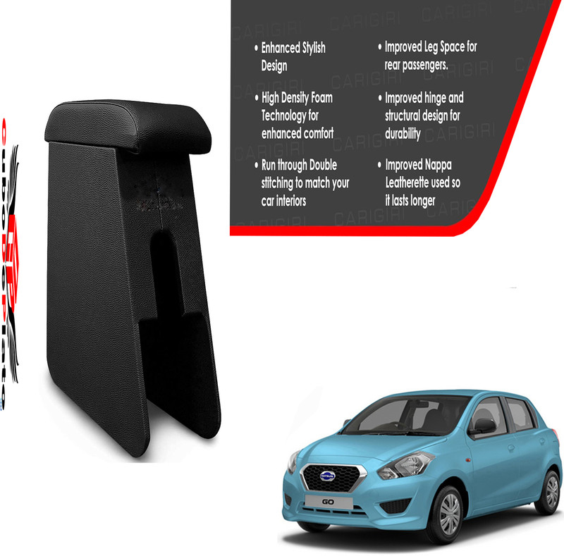 CuboDePlato CDP_ArmRest_blk_Go Car Armrest(Datsun, Datsun GO D Petrol)