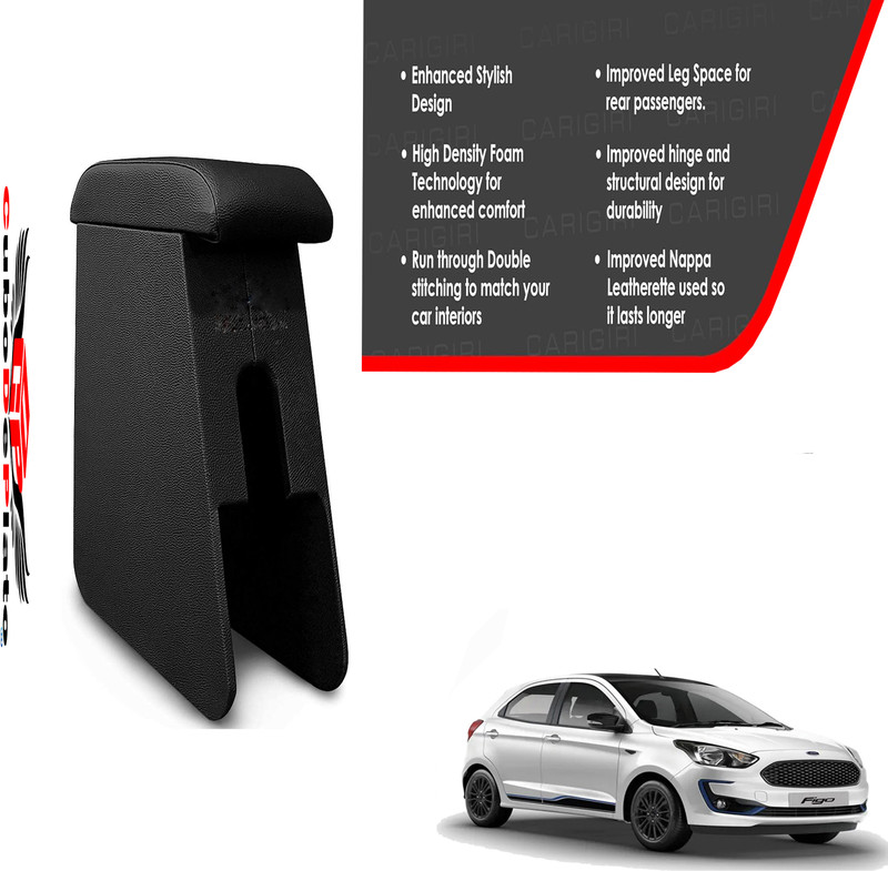 CuboDePlato CDP_ArmRest_blk_Figo Car Armrest(Ford, Figo)