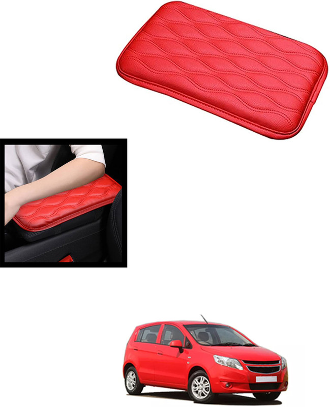 monolive Universal Red Square Hand Pain Releif Armrest/Handrest Cover For Car 234 Car Armrest(Chevrolet, Sail UVA)