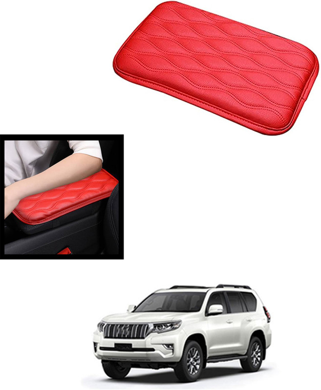 monolive Universal Red Square Hand Pain Releif Armrest/Handrest Cover For Car 174 Car Armrest(Toyota, Land Cruiser Prado)