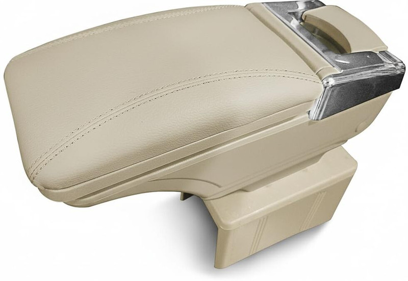 Oshotto PU Leather AR-01 Car Armrest Console Box For TUV 300 Beige Car Armrest(Mahindra, TUV 300)