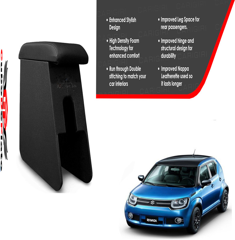 CuboDePlato CDP_ArmRest_blk_Ignis_Sigma Car Armrest(Maruti, Ignis 1.2 Sigma Petrol)