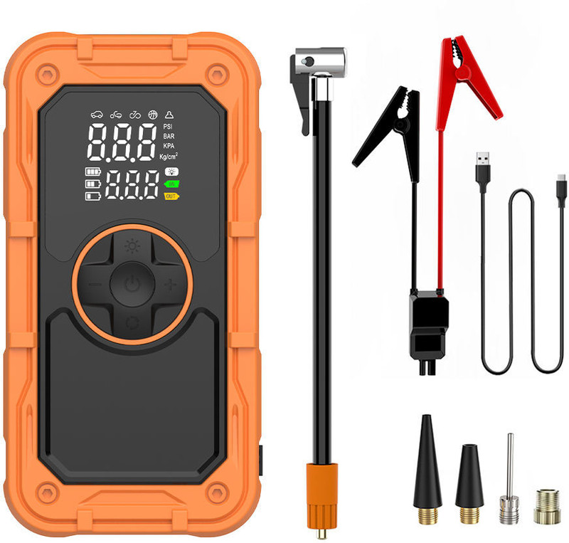 Auto Hub Jumper Starter & Tire Infilater 20000 Ah Battery for All Vehicles