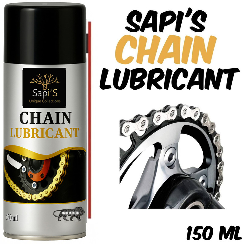 SAPI'S Chain Lubricant, Chain Lube for All Type of Bikes and Cycles chains, Pure Silicone for Long Lasting Your Chain, 150 ML Pack of 1 Chain Lube 150 ML Chain Oil(150 ml, Pack of 1)