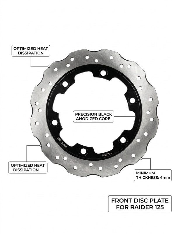 VKHAS Front Disc Break Plate For Raider 125 All models Heavy Duty material Motorbike Brake Disc
