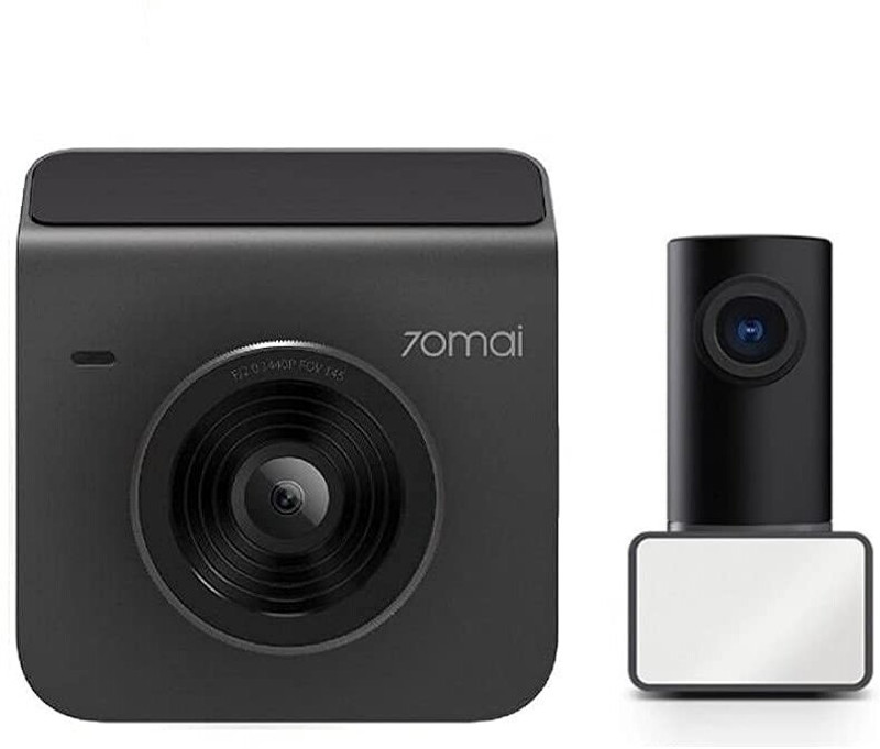 70MAI A400 Dual Channel,2K 1440p Front & 1080p Rear,Night Vision,G-Sensor In-car Camera System(2 Camera, 1440p)