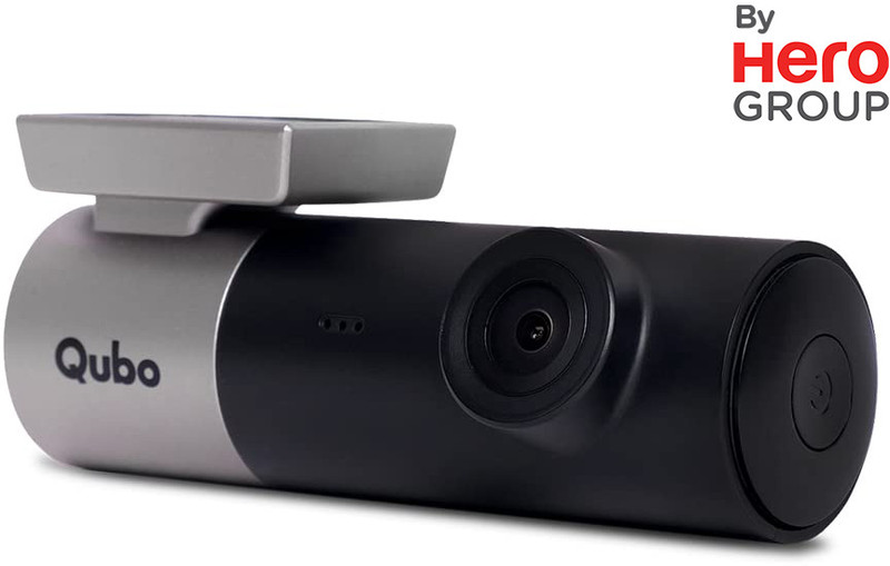 Qubo Smart Dashcam Pro GPS| FHD| 1080p| NightPulse Vision| G-Sensor| 360? Rotation In-car Camera System(1 Camera, 1080p)