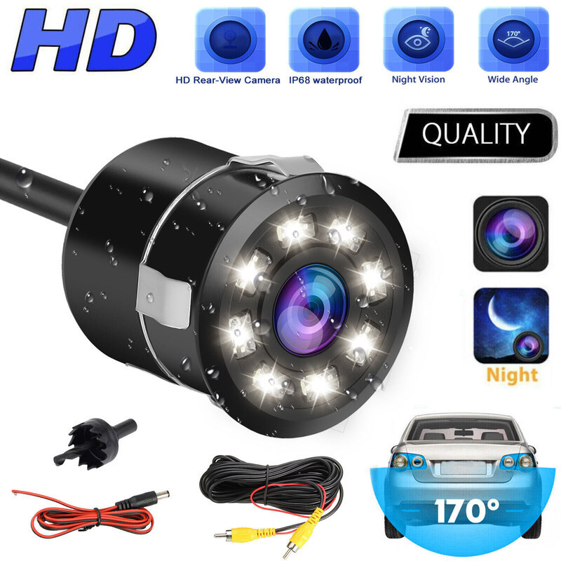 LOVMOTO Car HD Rear View 8 Led Camera Night Vision Reversing Back For Ign-is Car HD Rear View 8 Led Camera Night Vision Reversing Back For Ign-is Parking Sensor(Electromagnetic Systems)