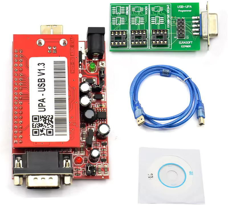 rgrinkumotors RG UPA USB Programmer V1.3 with Full Adaptors Software Version V1.3 UPA-USB Programmer UPA V1.3 Wiring Harness Bracket