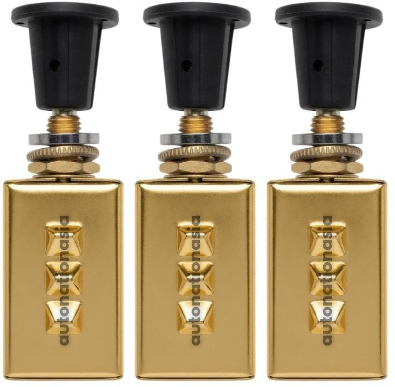 Autonationasia Headlight Switch L-Type Deluxe For Trucks, Buses (3pc) 24V Hardwire Kit(Black, Gold, Pack of 3)