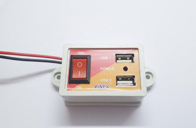 Vinex Dual USB Charger 12v To 5v Car Inverter