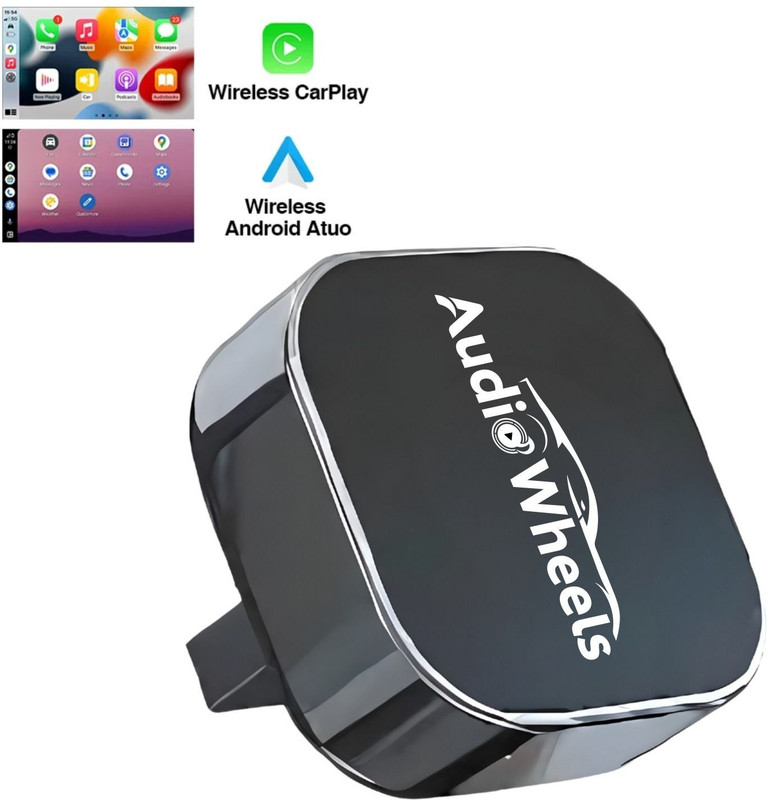 Audio Wheels Wireless Car Adapter - Music & Hands-Free Calling + Plug & Play USB Receiver Hardwire Kit(Grey, Pack of 1)