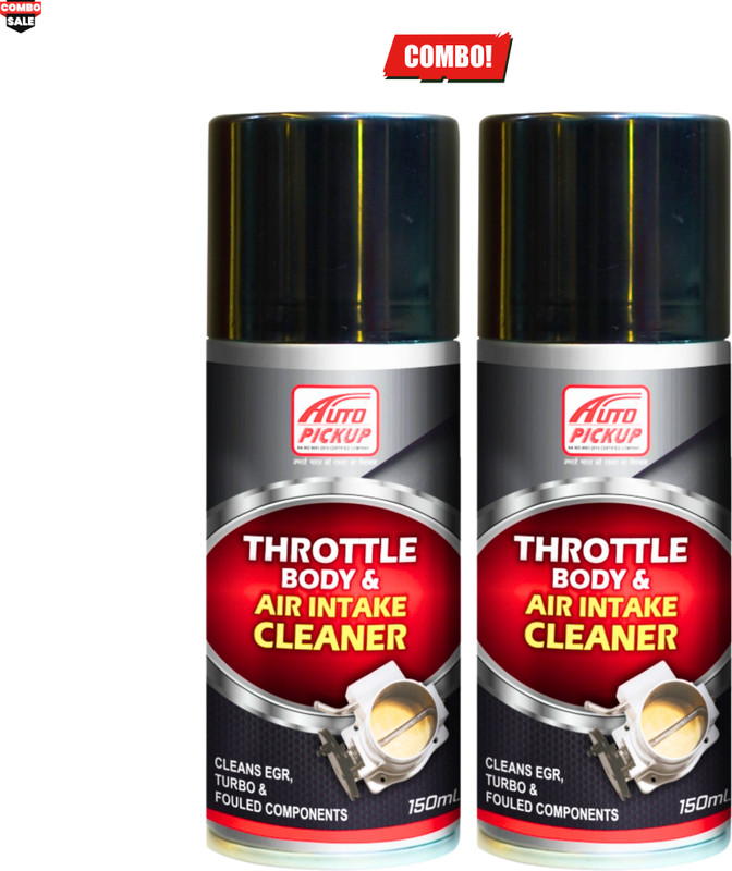 AUTO PICKUP Premium Quality 1+1 Combo Pack Of 2 Throttle Body & Air Intake Cleaner Spray Engine Cleaner(150 ml)
