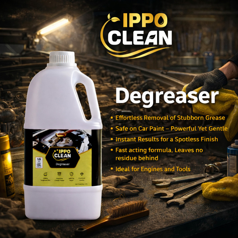 Ippo Clean Degreaser 2.5 L | Multipurpose Concentrate for the Toughest Grease and Grime Engine Cleaner(2.5 L)