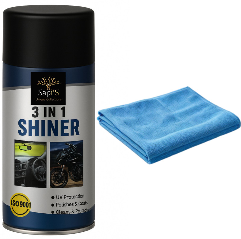 SAPI'S SapiS Lacquer Coating Spray With microfiber Cloth Engine Cleaner(150 ml)