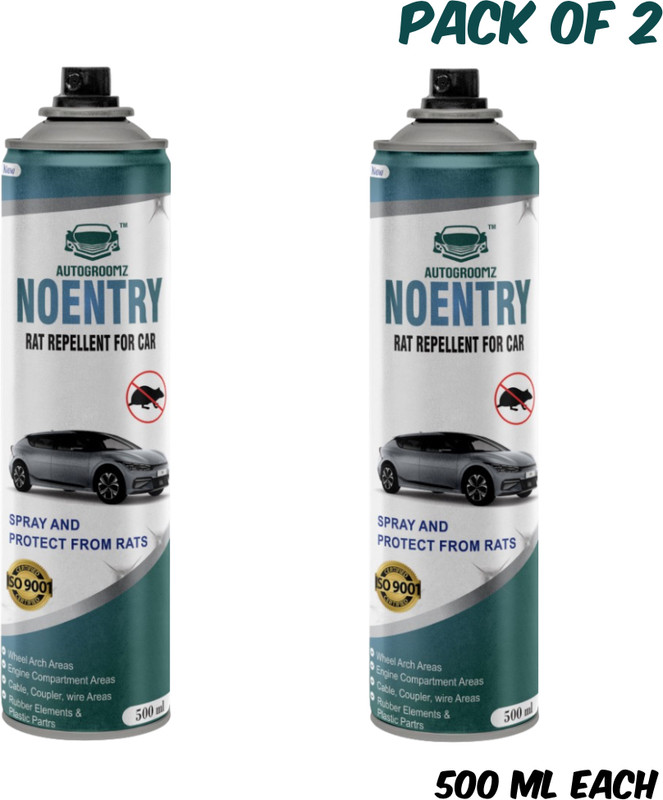 AUTOGROOMZ No Entry Rat Repellent Spray Pack of 2 Engine Cleaner(1000 ml)