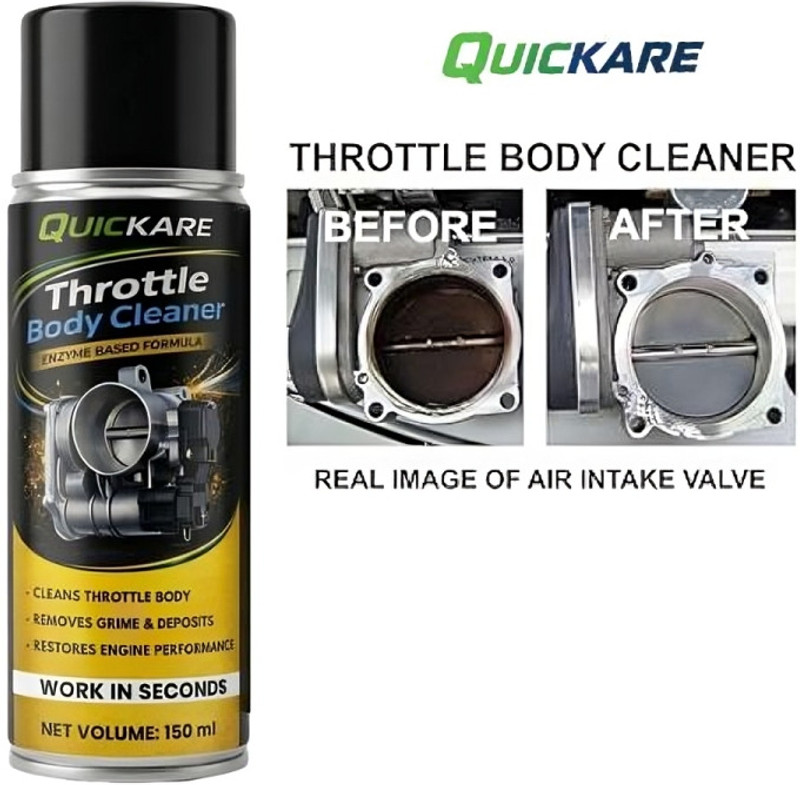 Quickare Engine Throttle Valve Carbon Cleaner Spray For Bike And Car Engine Cleaner(150 ml)