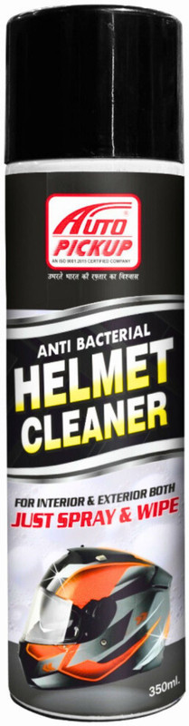 AUTO PICKUP Anti Bacterial Helmet Cleaner Spray Interior And Exterior Helmet Engine Cleaner(350 ml)