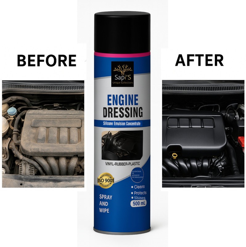 SAPI'S Engine Dressing Silicone Emulsion Spray 500 ml Engine Cleaner(500 ml)