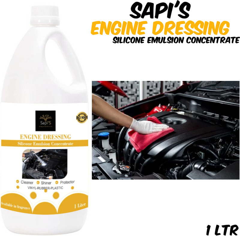 SAPI'S Proffesional Engine Dressing Shiner, Cleaner and Protector Professional Engine Dressing, Shiner Protector and CLeaner Vehicle Interior Cleaner(1 L)
