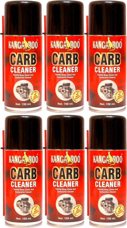 KANGAROO Choke Carburettor Throttle Body Cleaner Spray 150 ML Each (Pack of 6) Engine Cleaner(600 ml)