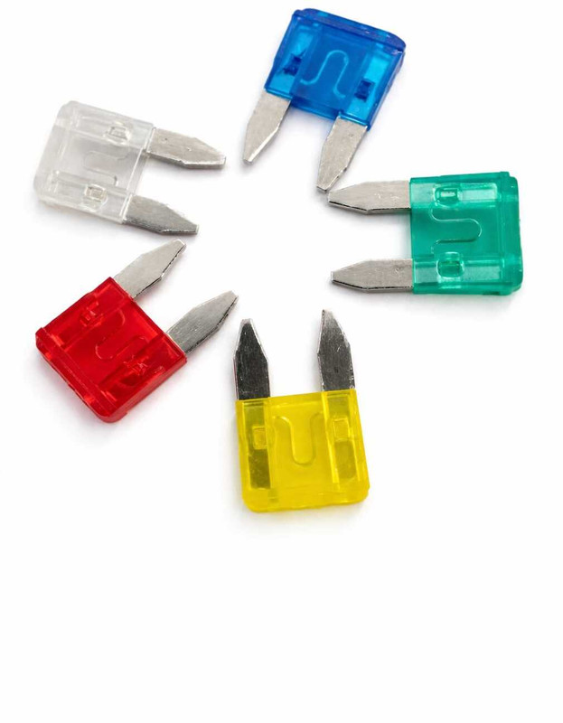 LumiLiv ®Mini Fuse Set of 5 Pcs Each 10A - 15A - 20A - 25A - 30A Fuses 30 Pcs Set Vehicle Fuse(Pack of 25)