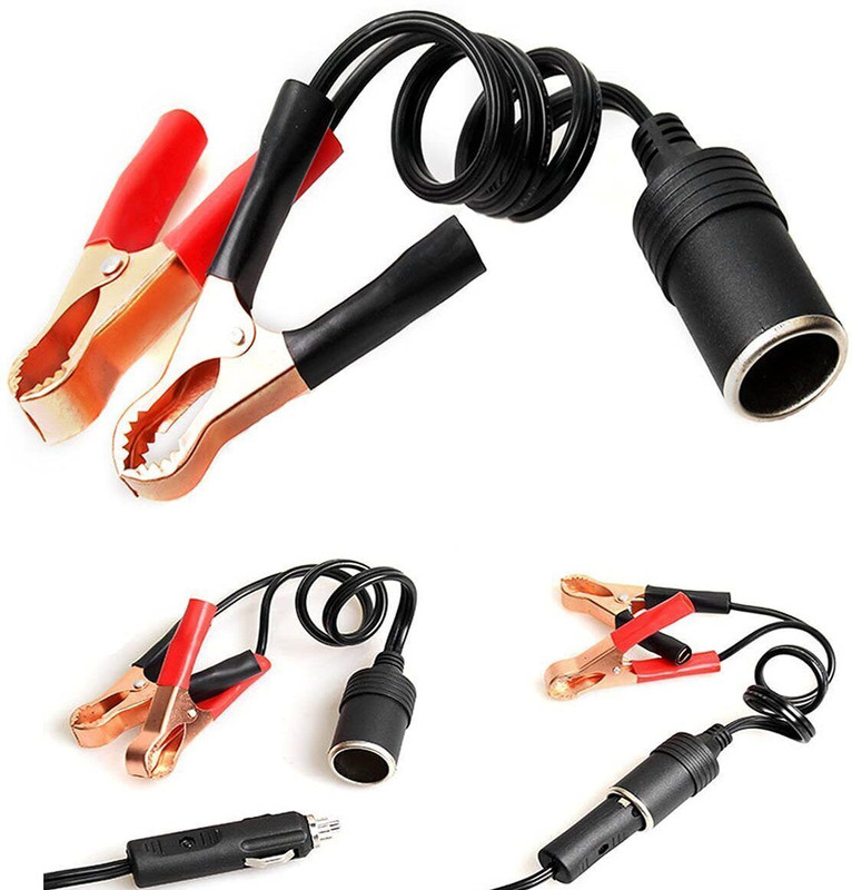 ZITRONIX 1 FT 12 V Female Car Cigarette Lighter Adapter Clip Cable Vehicle Fuse(Pack of 1)