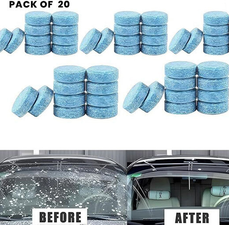Oblivion Car Wiper Washer Detergent Tablets - Effervescent Cleaning Solution | Tablet Concentrate Vehicle Glass Cleaner(40 g)