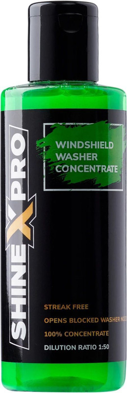 ShineXPro Windshield Washer Fluid For Car - Car Windshield Cleaner Concentrate - Car Wiper Liquid Vehicle Glass Cleaner(200 ml)