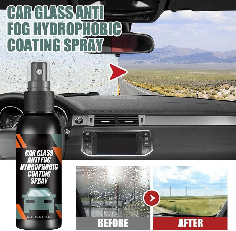 SCENTORA Hydrophobic Coating for Car Glass Car Cleaning Accessories Liquid Vehicle Glass Cleaner(100 ml)