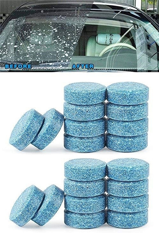 VAVSU Car Windshield Washer Tablet-01 Tablet Concentrate Vehicle Glass Cleaner(20 g)