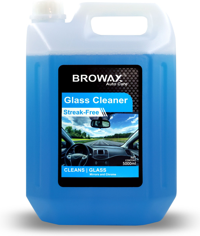 BROWAX Car Glass Cleaner for Spotless, Streak-Free Windows Liquid Vehicle Glass Cleaner(5000 ml)