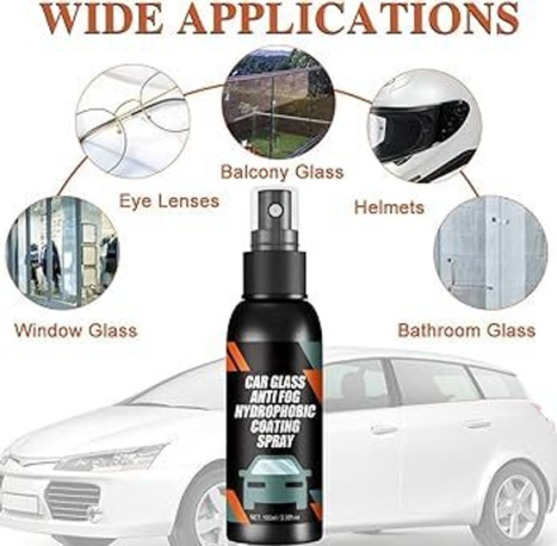 SCENTORA Glass Cleaner Spray & Dashboard Dresser Liquid Vehicle Glass Cleaner(100 ml)