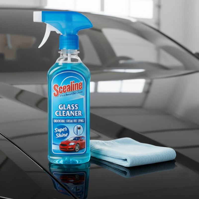SCEALINE Crystal Clear Car Glass & Anti-Fog Windshield Spray | Streak-Free Shine Liquid Vehicle Glass Cleaner(500 ml)
