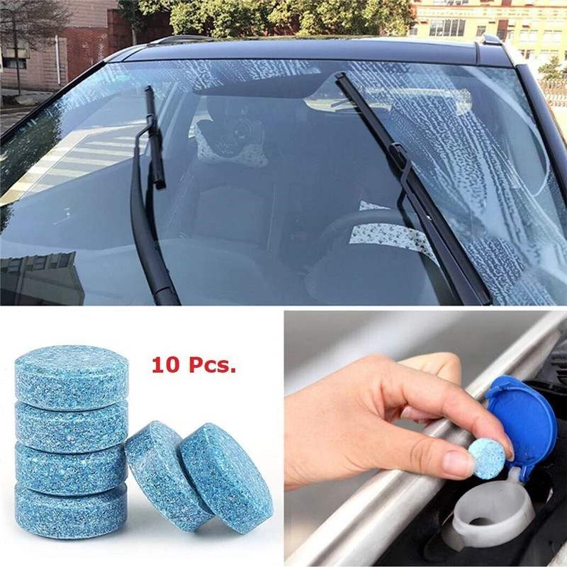 SRK Glass Cleaner Tablets - (10 Pcs.), Multipurpose Cleaner, Windshield Cleaner Tablet Concentrate Vehicle Glass Cleaner(10 g)