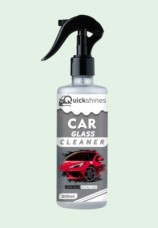 Quickshines Car Glass Cleaner | Crystal-Clear Visibility & Shining | Removes Dirt Liquid Vehicle Glass Cleaner(500 ml)