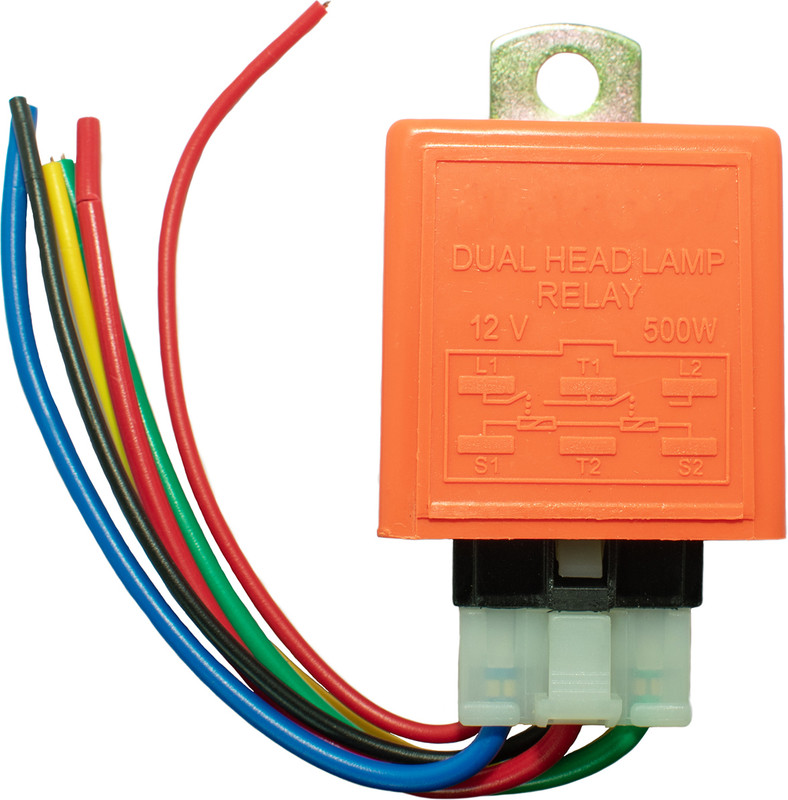 Ovicart Dual Headlight Relay with Wire (12V), 40A Vehical HID Kit
