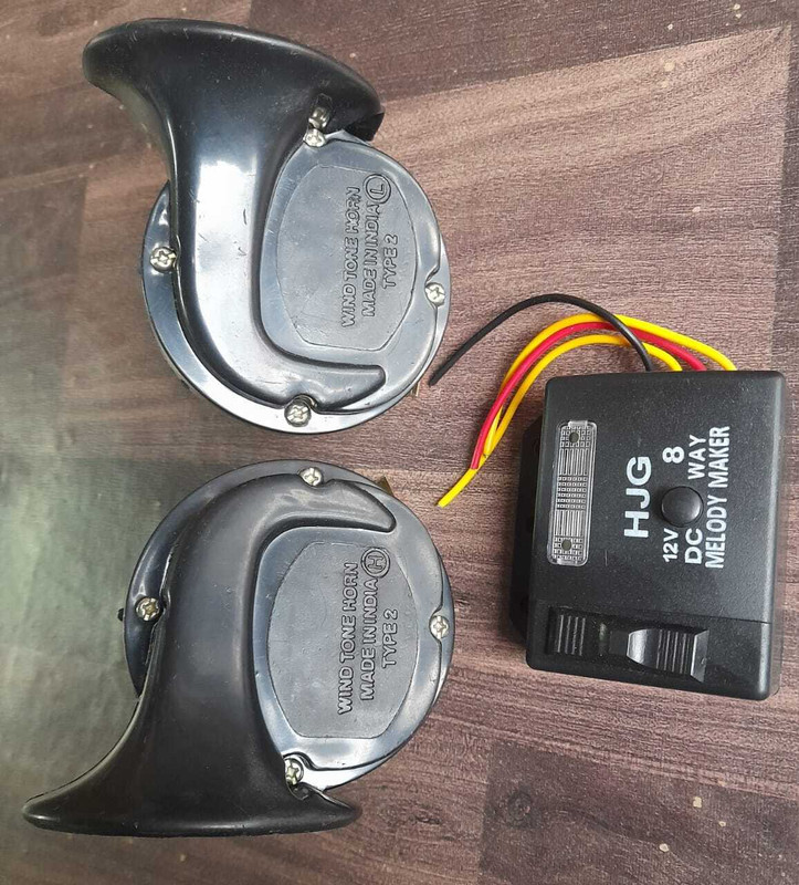 TOVOTA Horn For Indian, Universal For Car, BMW, Suzuki, Audi, Rolls-Royce, Mahindra, Toyota, Hyundai, Ferrari Baleno, Bolero, Scorpio, Thar, Fortuner, Innova Crysta, XUV 500, Alto, City, Amaze, Swift, Jazz, Brio