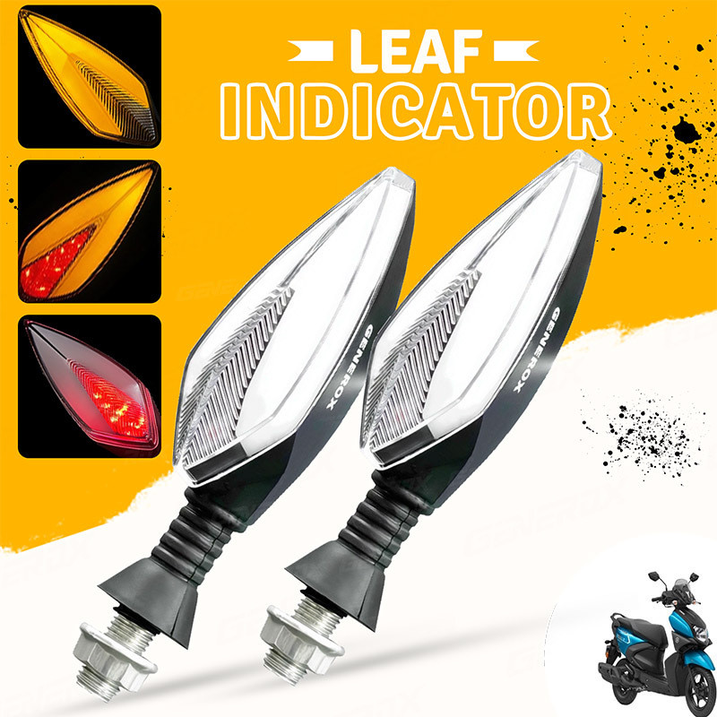Generox Front, Rear, Side LED Indicator Light for Yamaha Ray 125 Z(Red, Yellow)