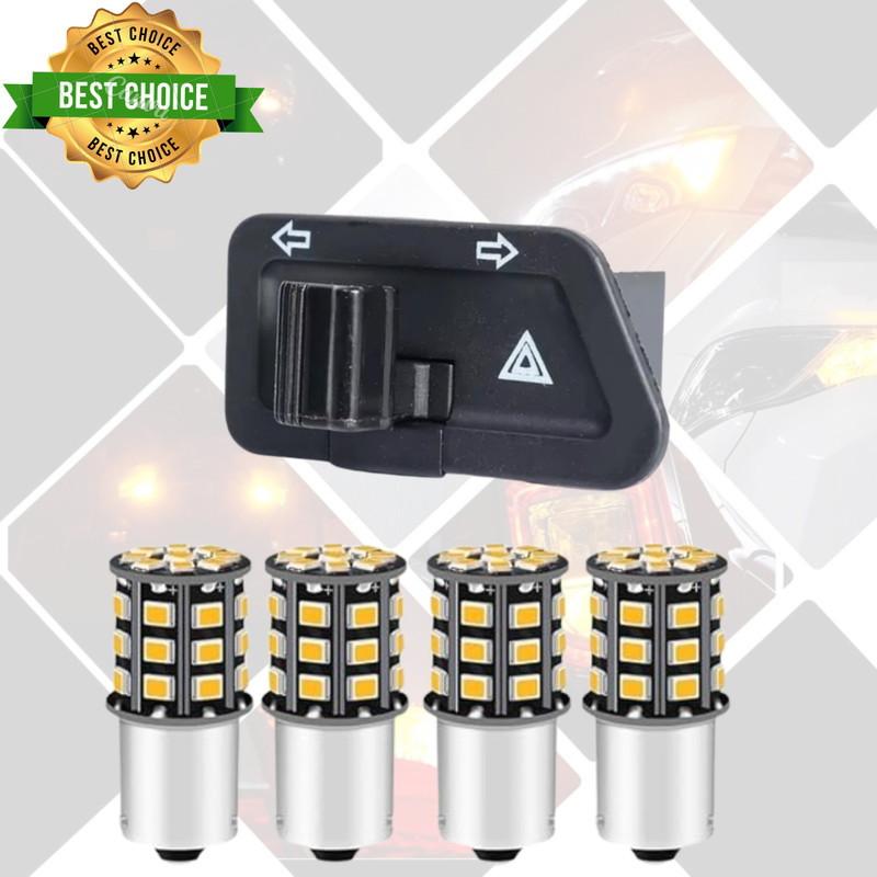 ANYRIDE Front, Side, Rear LED Indicator Light for Universal For Bike, Honda, TVS, Yamaha, Suzuki Universal For Bike, Activa, Activa 125, Jupiter(Yellow)