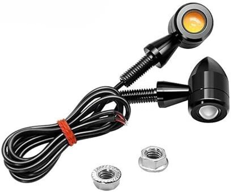 Deviant Buzz Front, Rear, Side LED Indicator Light for Universal For Bike Universal For Bike(Orange)