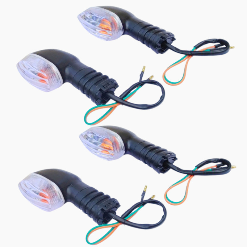 TMC GOLD Front, Rear Halogen Indicator Light for Yamaha FZ, R15, FZ S, FZ S V2, FZ S V3, FZ-S, FZ16, FZ 25(Orange)
