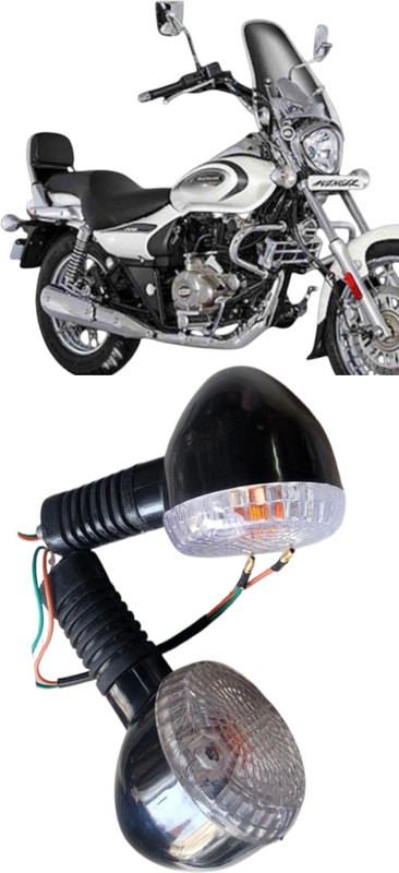 BIKEBLOOM Side, Rear Incandescent Indicator Light for Bajaj Avenger 150, Avenger 200(Yellow)